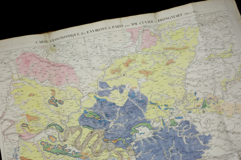 Map of the studied sites. Yellow: Musée de Cluny (Paris); green